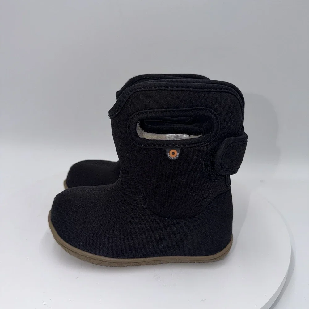 BOGS Baby BOGS II Insualted Boots Infants Size 8 Pull On Black Winter Rain